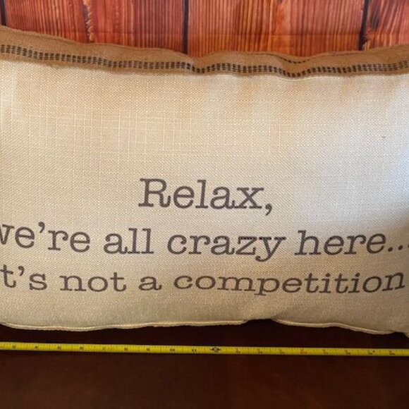 Decorative Throw Pillow With Quote Home Decor Sofa By Splashworks Funny Gift - Picture 4 of 8
